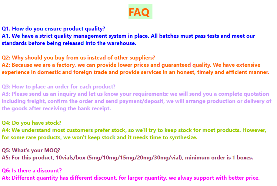 Shop Factory Wholesale  Cosmetic Peptides Retatrutide 15mg 20mg 30mg-Detailed Image 5