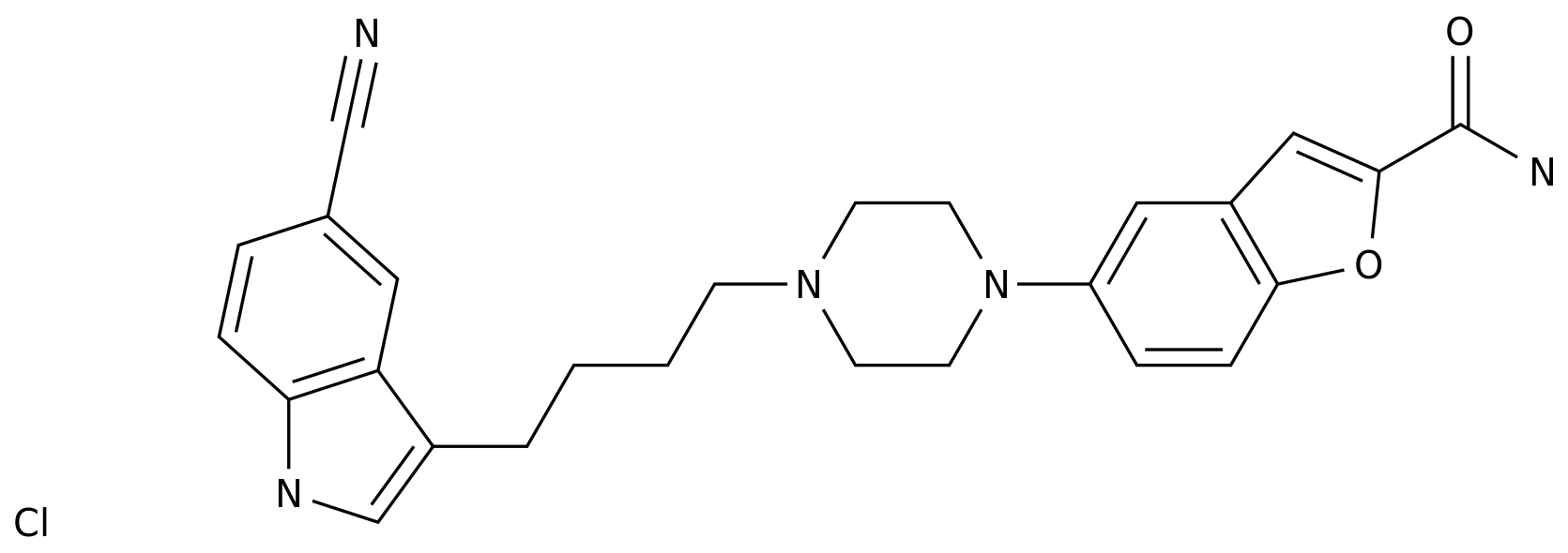 Vilazodone hydrochloride