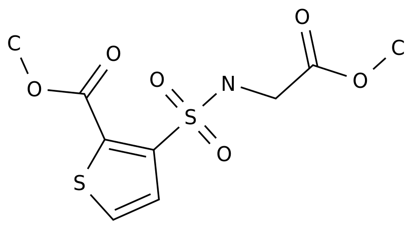 methyl-n-(methoxycarbonylmethyl)-3-sulfamoylthiophene-2-carboxylate