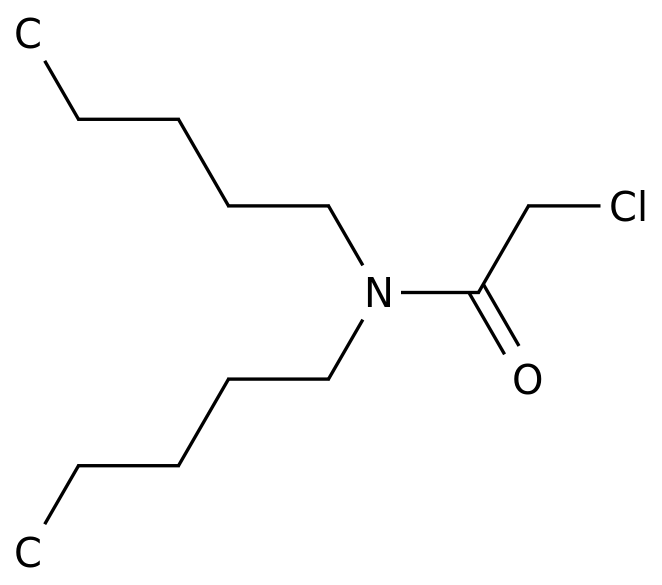 2-chloro-N,N-dipentylacetamide structure