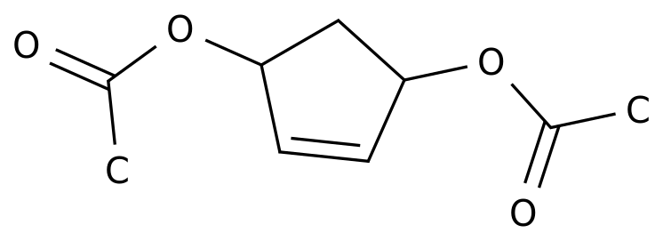 CIS-3,5-DIACETOXY-1-CYCLOPENTENE structure