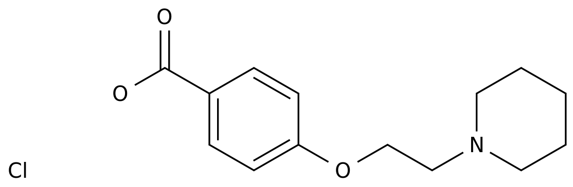 4-[2-(1-Pipiridine)ethoxybenzoic acid hydrochloride