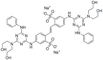 Disodium 4,4'-bis[6-anilino-[4-[bis(2-hydroxyethyl)amino]-1,3,5-triazin-2-yl]amino]stilbene-2,2'-disulphonate