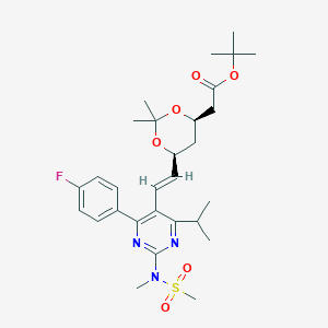 3-Dioxane-4-acetic acid,6-[(1E)-2-[4-(4-fluorophenyl)-6-(1-Methylethyl)-2-[Methyl(Methylsulfonyl)aMino]-5-pyriMidinyl]ethenyl]-2,2-diMethyl-, 1,1-diMethylethyl ester, (4R,6S)-