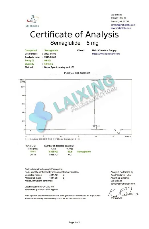 Buy Melanotan II CAS 121062-08-6 Top quality 99.8% customized peptide ...