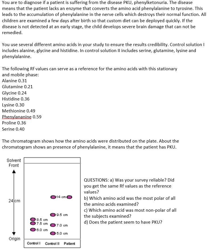 TLC how to know which test was the most polar if polarity of mobile