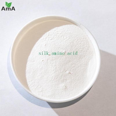 silk fibroin silk amino acid silk peptide powder  90% white powder SAA shihong