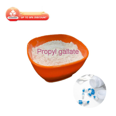 Propyl gallate powder pure natural 99% white powder cas 121-79-9 Evergreen EGC-Propyl gallate