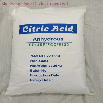 Factory price food grade citric acid e330 citric acid production 99.9% white powder and crystal, Colorless or White Crystallin HJZ HJZ