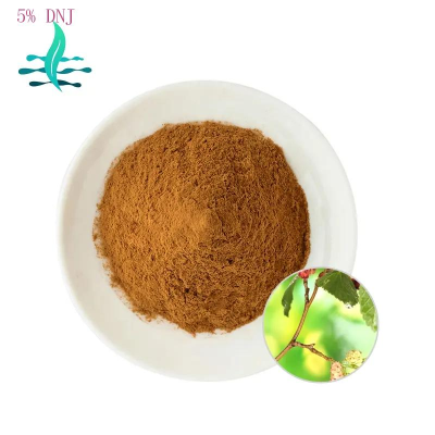 Factory wholesale organic mulberry leaf extract 1-Deoxynojirimycin powder/ 5% DNJ 5% Brown powder  LanShan