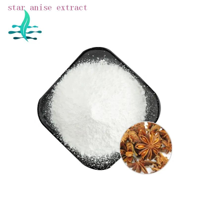 100% natural star anise extract Shikimic acid 98%  White powder  LanShan