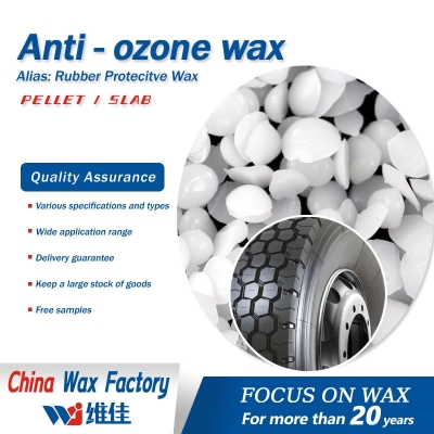 Anti-Ozone Wax For Rubber/Tire WHITE SLAB OR PELLETS  WEIJIA