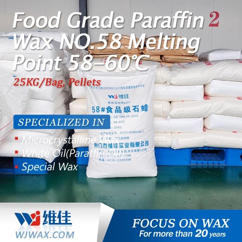 Buy Food Grade Paraffin Wax NO.58 Melting Point 5860 100 WHITE