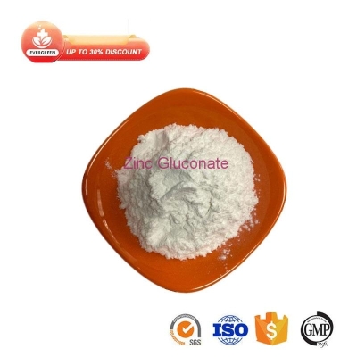 Manufacturer Supply Zinc Gluconate 99% CAS 4468-02-4 Powder Evergreen EGC-Zinc Gluconate Powder