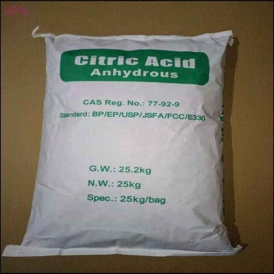 Citric acid Anhydrous 99% White crystalline powder ASE2022 OEM