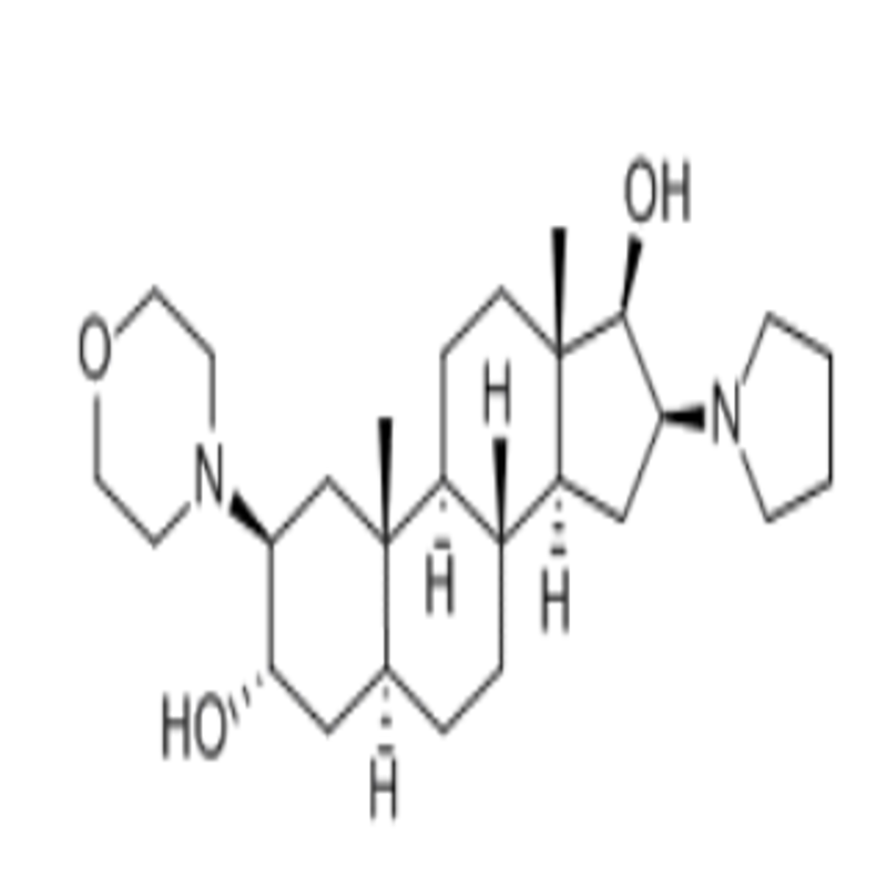 (2b,3a,5a,16b,17b)-2-(4-Morpholinyl)-16-(1-pyrrolidinyl)androstane-3,17-diol, CAS:119302-20-4