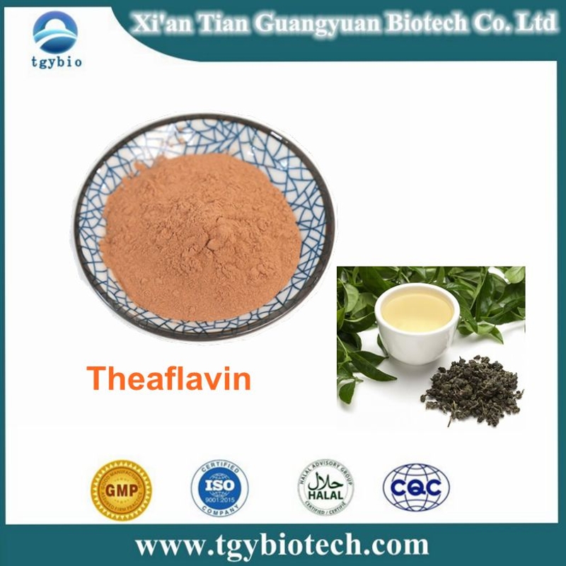 Food Grade Black Tea Extract 98% Theaflavin powder with factory price