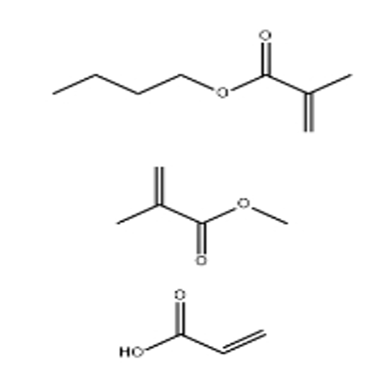 2-Propenoic acid, 2-methyl-, butyl ester, polymer with methyl 2-methyl-2-propenoate and 2-propenoic acid, CAS:26898-31-7