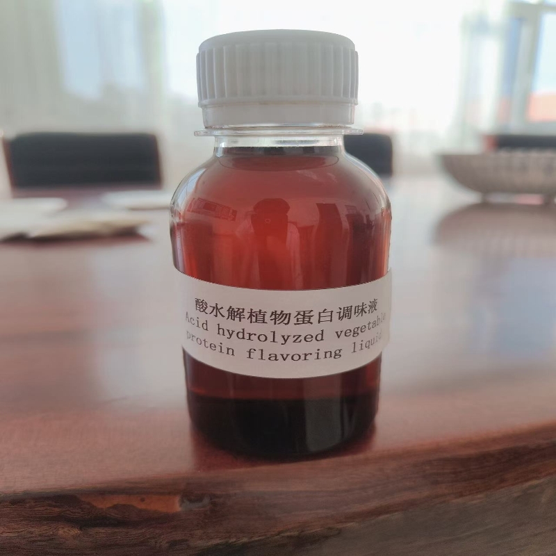 Acid hydrolyzed vegetable protein flavoring liquid