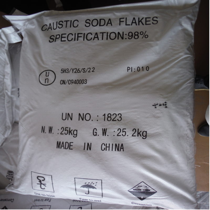 Caustic soda flakes; CAS 1310-73-2