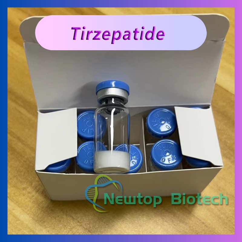 Tirzepatide Lyophilized powder Vials 5mg 10mg 15mg customize 99% Purity Tirzepa Peptide Research