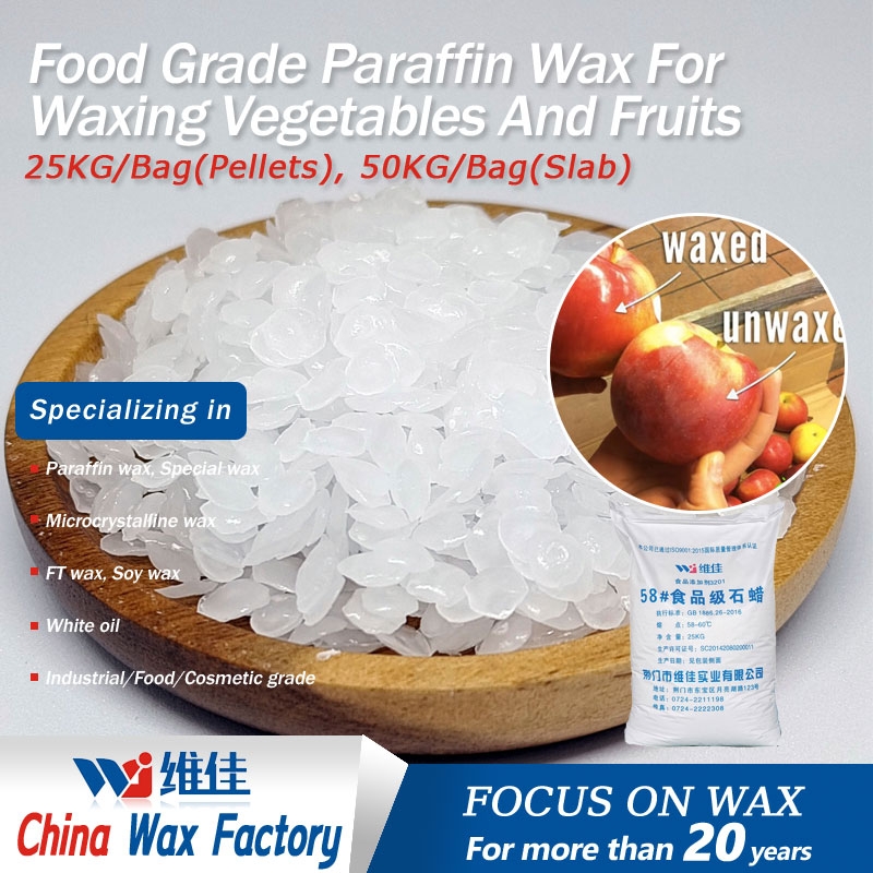 Food Grade Paraffin Wax For Waxing Vegetables And Fruits