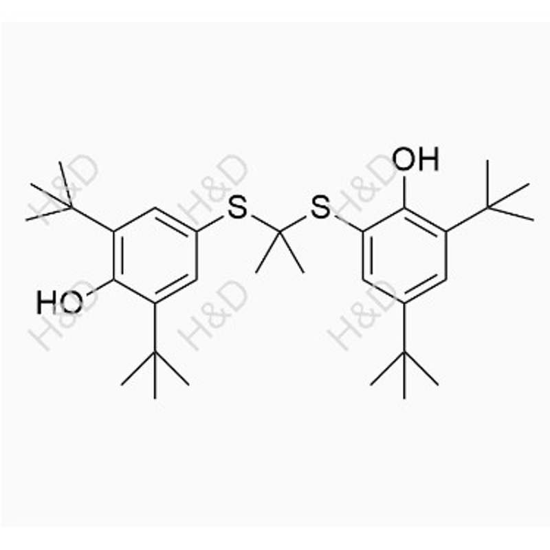 Probucol USP Related Compound C-- 2,6-di-tert-butyl-4-((2-((3,5-di-tert-butyl-2-hydroxyphenyl)thio)propan-2-yl)thio)phenol