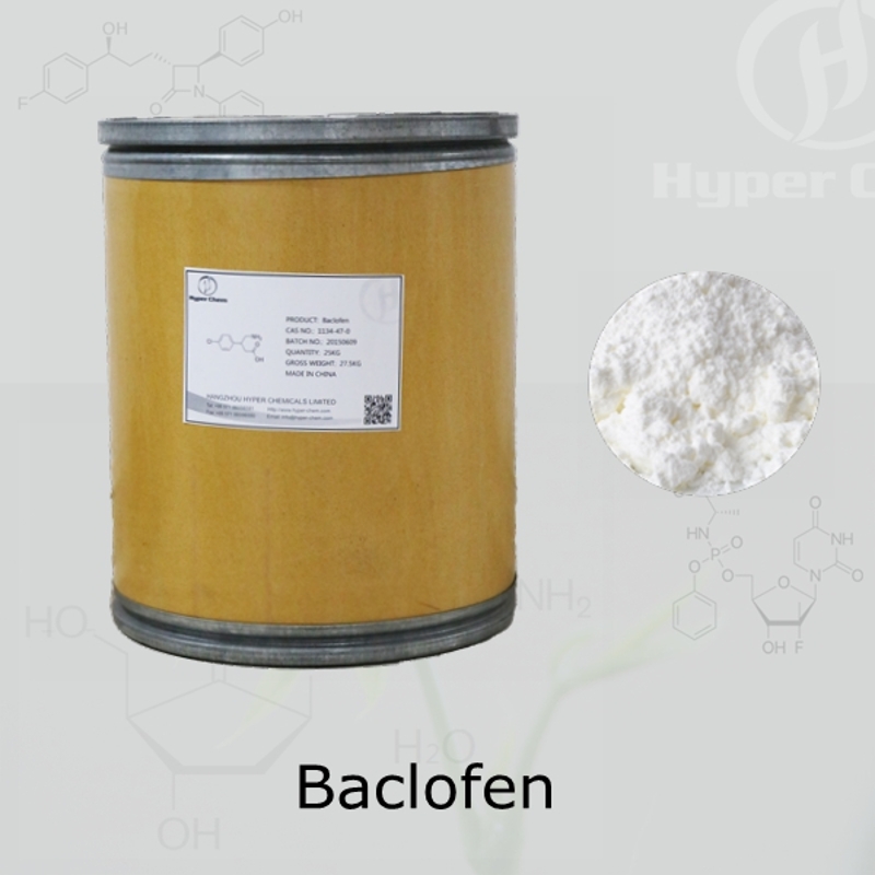 High Purity 99% Pharmaceutical Raw Powder Baclofen CAS 1134-47-0 with best price and fast delivery