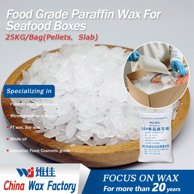 Food Grade Paraffin Wax For Seafood Boxes