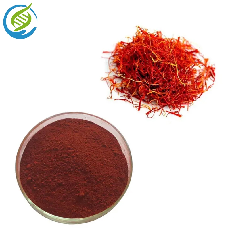 High Purity Natural Saffron P.E, Saffron Extract Powder Crocin and Safranal 42553-65-1 Low Price