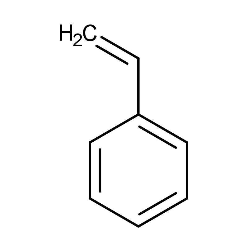 Styrene, cas no. 100-42-5, rubbers, plastics, polymers