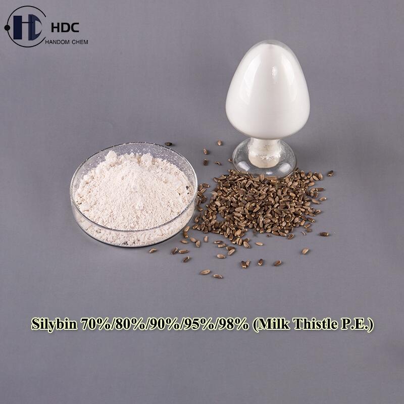 100% China origin factory direct supply Silybin 70% Silybin 80% Silybin 90% Silybin 95% used to protect the liver and repair damaged liver cells
