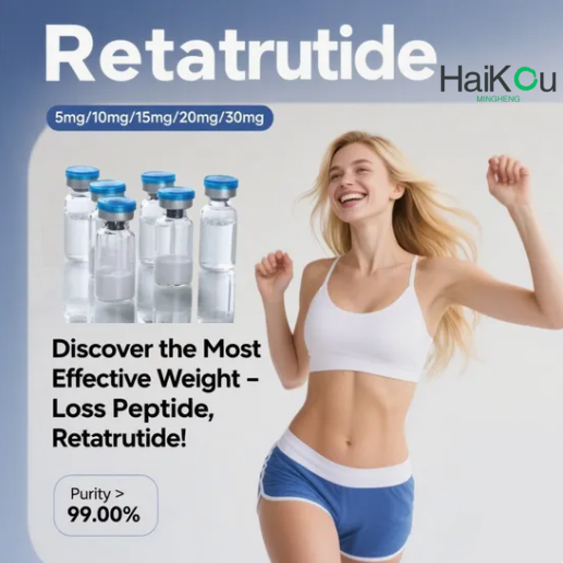 buy Hot Selling Best Price and 99.9 High Purity Weight Loss Peptides Retatrutide 10mg 20mg/Vial Retatrutide CAS 2381089-83-2 30mg