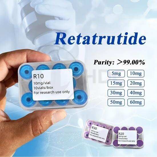 buy Manufacturer Supply Weight Loss 5mg 10mg 20mg 30mg 40mg 50mg Retatrutide 99% Purity Peptides with Wholesale Price Ghk-Cu Klow Glow Slu-PP-332